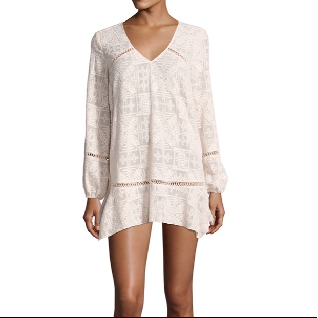 Red Carter Pink Lorelei Eyelet Tunic Dress Swim Xs